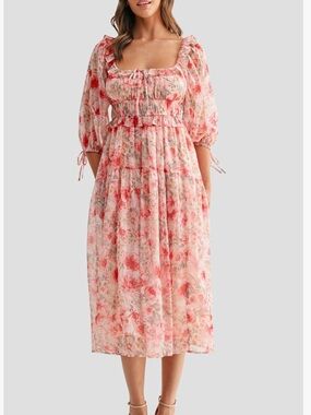 All in Favor Floral Dress